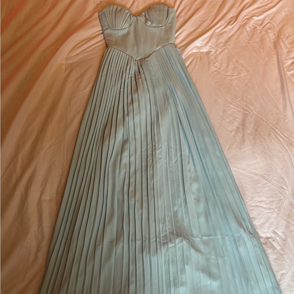 House of CB Strapless Light Blue Dress - Picture 3 of 5